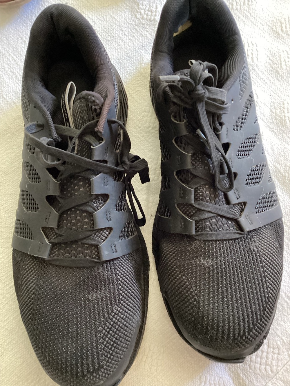 Reebok Fusion Flex weave Men’s Size 11 M Black Comp Toe Lace Up Comfort Shoes